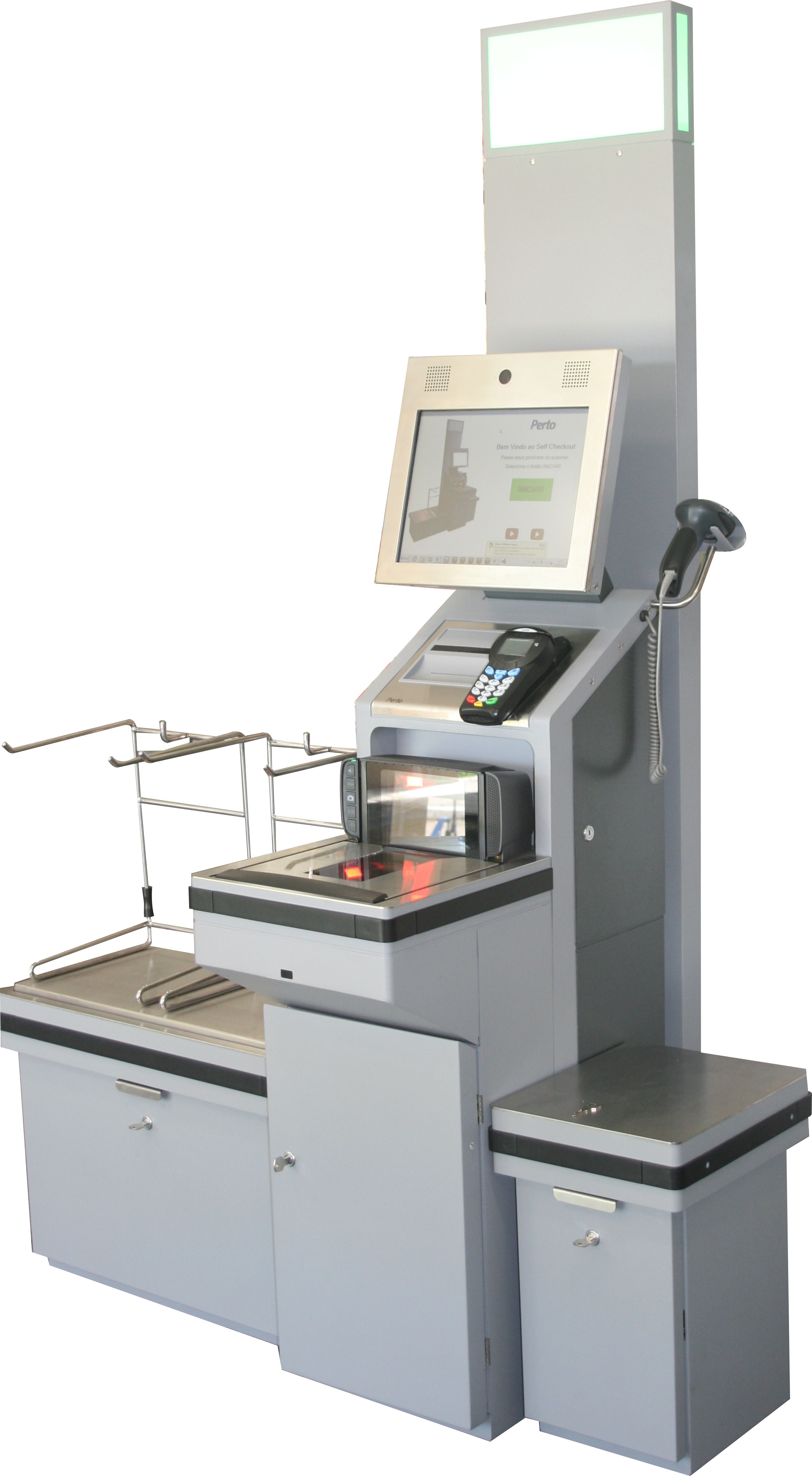 Self-checkouts da Perto permitem autoatendimento no supermercado