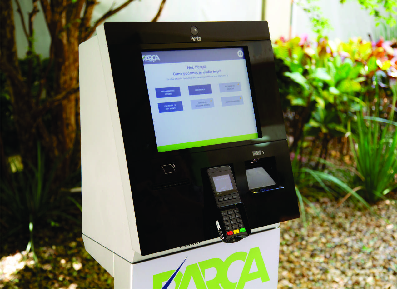 Totem de Autoatendimento TCP-1000 contribui para solução inovadora da Parça Serviços Financeiros